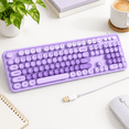 Large Print Wired Full-Size Computer with Number Pad, Purple - Walmart.com