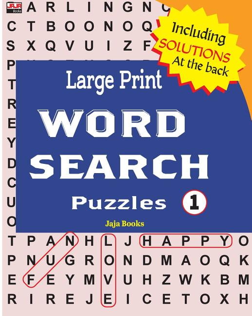 Large Print WORD SEARCH Puzzles: 100 best puzzles for Seniors (Vol. 1), (Paperback)