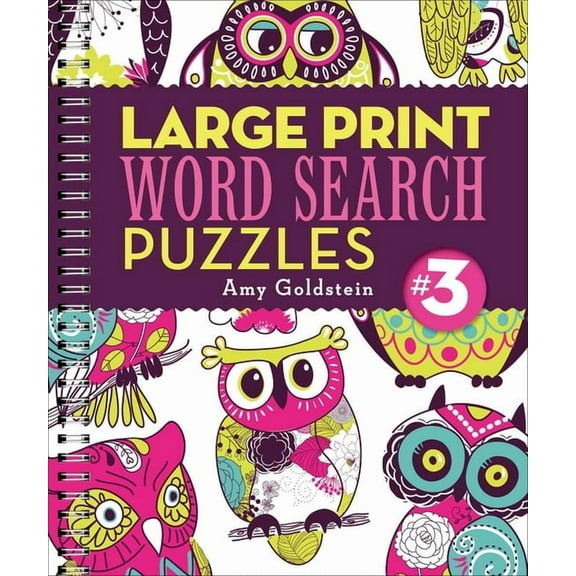 Large Print Word Search Puzzles Large Print Word Search Puzzles 3, Book 3, (Spiral-Bound)