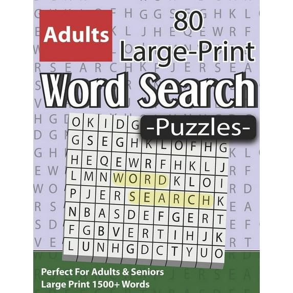 Large Print Word Search Puzzles : Perfect For Adults & Seniors: Word Search Puzzle Game Gift for Adults With Solutions ( Volume 9 ) (Paperback)