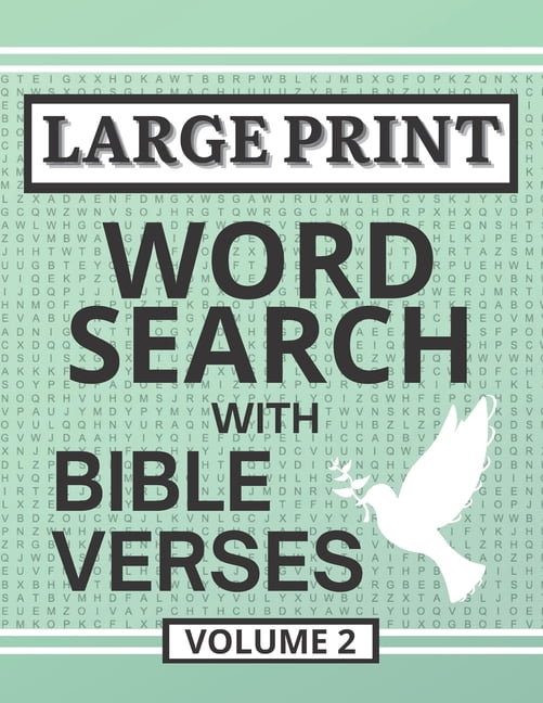 Large Print Word Search with Bible Verse Large Print Word Search with ...