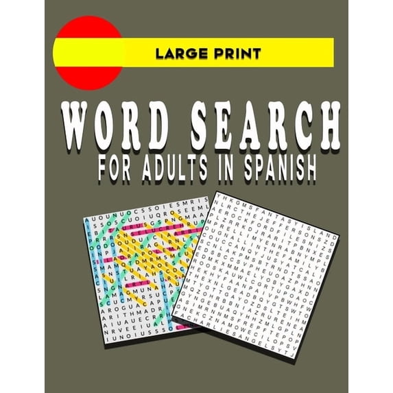 Large Print Word Search for Adults in Spanish: book, (Paperback)