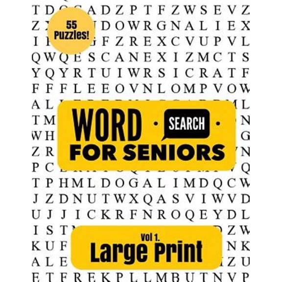 Large Print Word Search for Seniors (Paperback) by Puzzle Pyramid