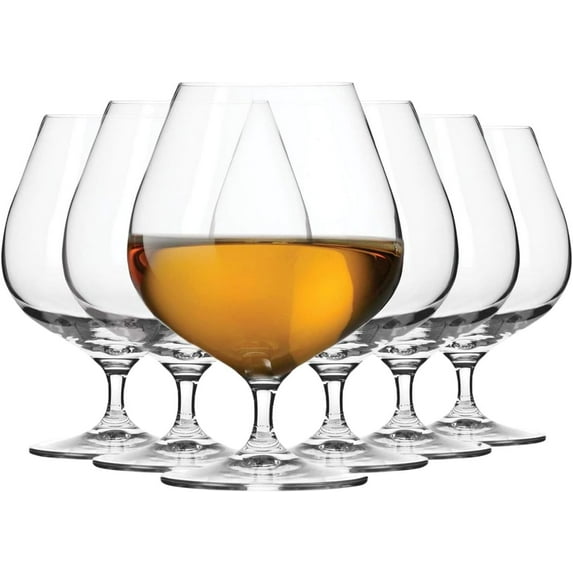 Large Prosecco Champagne Sparkling Wine Flutes, Set of 6, 9.4 fl oz, Rounded Shape for Ideal Bubbles, Dishwasher Safe, Made in Europe