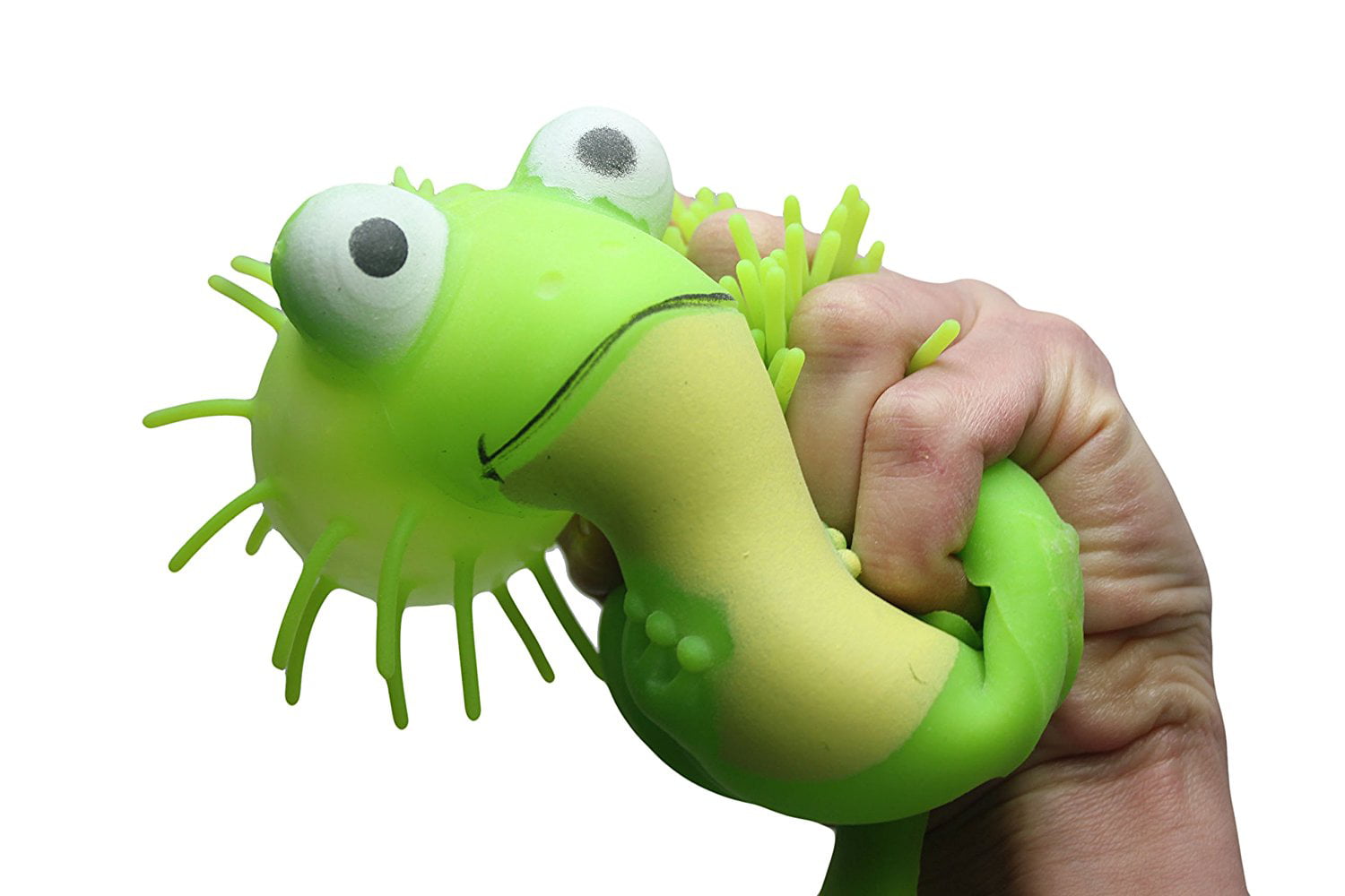 Squishy Spike Frog: Mini Puffer Frog with Soft Rubber Spikes