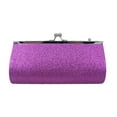 thumbnail image 1 of Large Purple Glitter Clutch Purse 7.5" x 4.5" (Each), 1 of 1