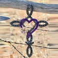 thumbnail image 1 of Large Purple Horseshoe Cross Hanging Rich For Farmhouse Statement, 1 of 3