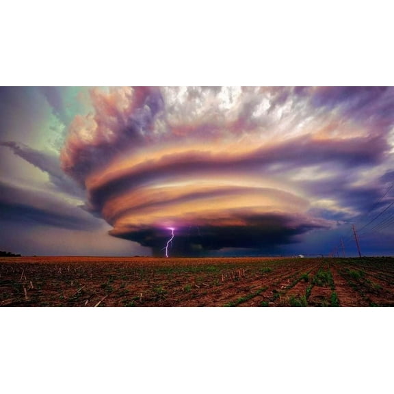 Large Puzzle Games Toys 500 Pieces Lightning Tornado Educational Toys Gifts Suitable for All Living Room Prop Art Pictures Educational Toys and Game