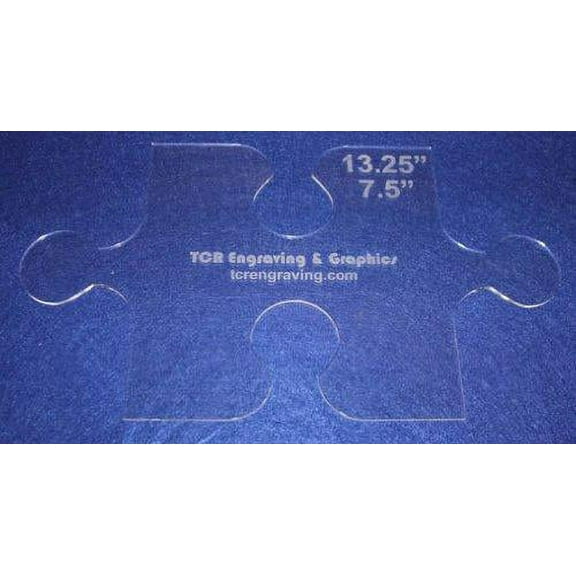 Large Puzzle Template - Clear 1/8" - Applique