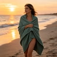 thumbnail image 1 of Large Quick Dry Bath Towel Double-Sided Plush Beach Swimming Towel for Sports - Highly Absorbent Microfiber Towel for Pool Gym Camping Travel - Soft and Fast Drying 160x80cm, 1 of 6