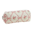 thumbnail image 1 of Large Quilted Cosmetic Bag for Ladies and Girls – Cute Floral Makeup and Travel Toiletry Bags for Stylish Finishing Touches, 1 of 3