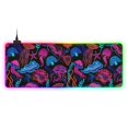 thumbnail image 1 of Large RGB Gaming Mouse Pad Led Glowing Mousepad Non-Slip Rubber Base 13 Light Modes 35.4x15.7 Magic Jellyfish and Starfish, 1 of 6