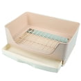 thumbnail image 2 of Kathson Large Rabbit Litter Box With Drawer - Corner Toilet For Adult Rabbits, Guinea Pigs, Ferrets & Small Pets 2 of 5