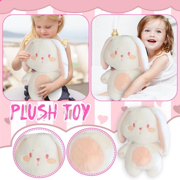 Large Rabbit Plush Toy, 23.62in Soft Long Ear Bunny Stuffed Animal Pillow for Comfort