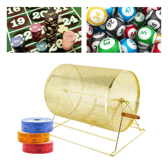 Large Raffle Ticket Drum Lottery Cage Holds 5000 Ticket /200-300 Ping-pong Balls