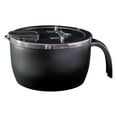 thumbnail image 1 of Large Ramen Bowl,Ramen Noodle Bowls Microwavable,Microwave Ramen Bowl with Lid,Plastic Dining Bowl,Anti-corrosion Instant Noodle Bowl with Draining,Instant Soup Cooker for Dorms(Black,6.29x3.74"), 1 of 9