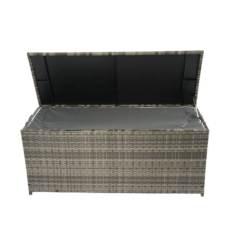 Large Rattan Garden Storage / Water-Resistant Storage for Poolside and Yard