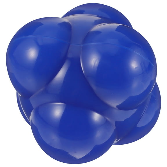 Blue Reaction Ball for Training Use Silicone Agile Ball Hexagonal Shape for Home 6 inch