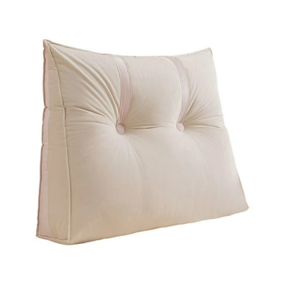 Large Reading Pillow Headboard Cushion Size Backrest Bolster with Removable Cover Soft Support Pillow for Daybed Bunk Bed Dorm Wall Headboard