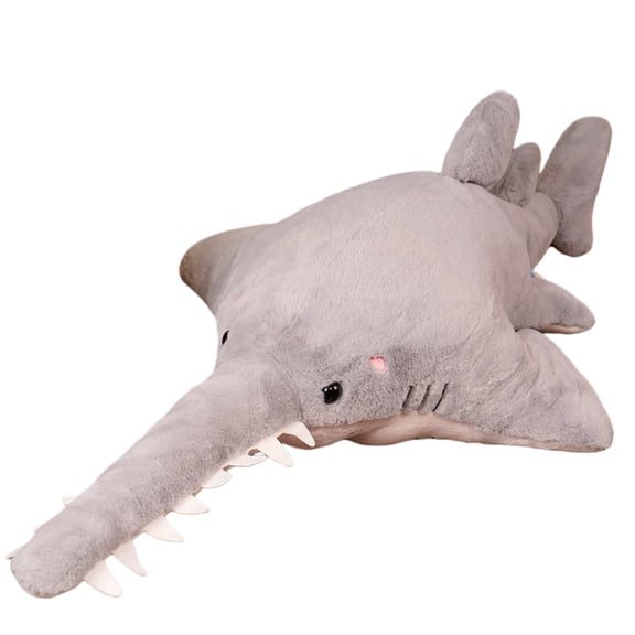 Large Realistic Whale Shark Plush Toy, Soft Ocean Animal Stuffed Whale Doll, Oversized Fluffy Sea Creature Pillow Plush for Home Decor, Sofa Accent, Gift Giving