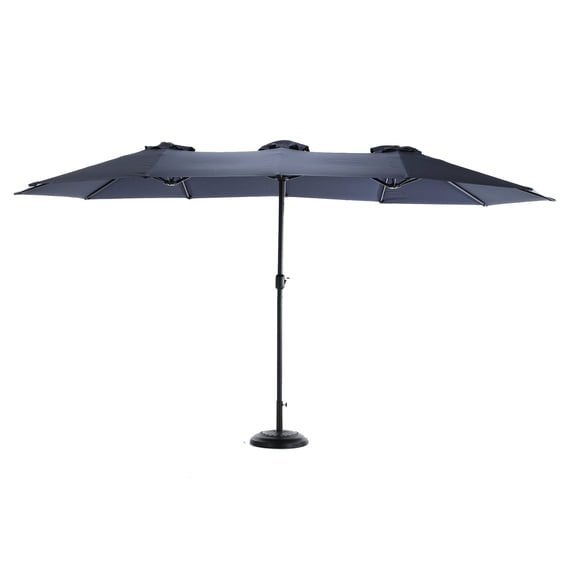 Large Rectangular Double Sided Outdoor Umbrella / Sturdy Steel Ribs for Long - Term Use