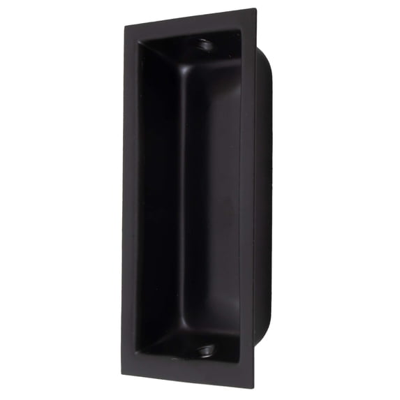 Large Rectangular Flush Pull, 3-5/8" x 1-3/4" x 17/32", Matte Black by Stone Harbor Hardware
