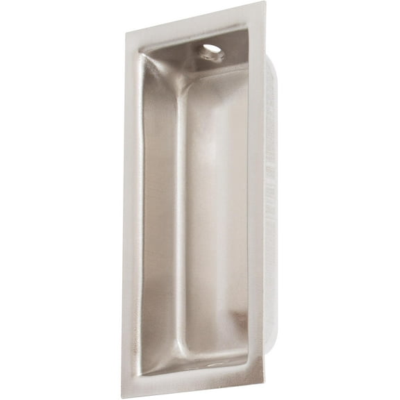 Large Rectangular Flush Pull, 3-5/8" x 1-3/4" x 17/32", Satin Nickel by Stone Harbor Hardware