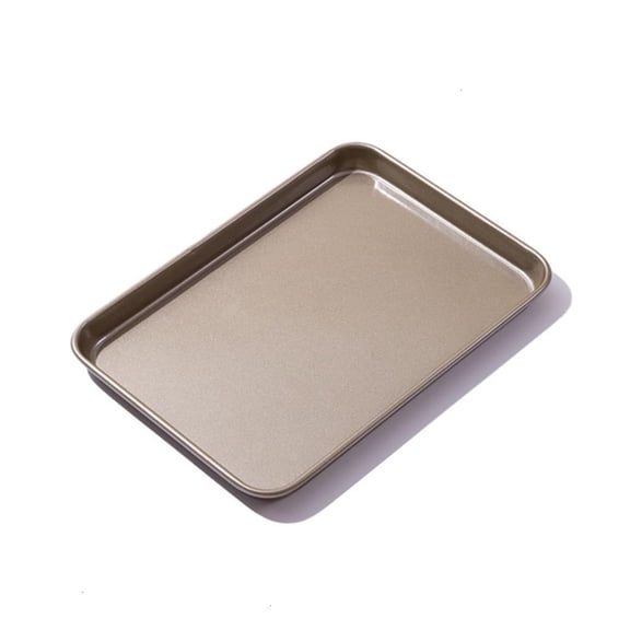 Large Rectangular Nonstick Cookie Sheet Tray For Baking Cakes Oven Safe Carbon Steel Construction Even Heat Distribution