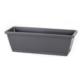 thumbnail image 1 of Large Rectangular Plastic Flower Pot, Vegetable Growing Tray with Lid, Reusable for Seed Propagation, Greenhouse, Home Use (Dark Gray), 1 of 5