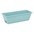 thumbnail image 1 of Large Rectangular Plastic Planter Box 17 Inch - Sturdy Flower & Vegetable Garden Container with Trays for Windowsill, Balcony, Porch - Indoor/Outdoor Use, 1 of 4