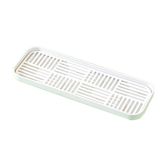 Large Rectangular Soap Holder Disassembled Soap Tray with Drainage Ridges for Kitchen and Bathroom Storage