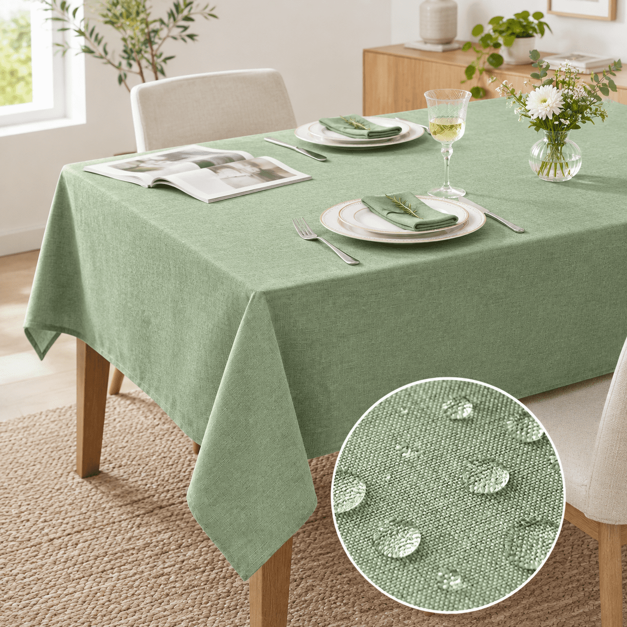 Large Rectangular Bag Large Rectangular Stablecloth 104 X 60 Inch Faux Linen Table Cloths ...