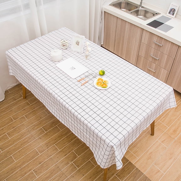 Large Rectangular Wipe-Clean Table Cover, Disposable Decorative Tablecloth for Home Party Banquet Holiday Event Decoration Use