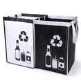 thumbnail image 1 of Large Recycle Waste Bag For Kitchen Home- Indoor Recycling Bins Trash Sorting Organizer  Reusable And Waterproof 2 Pack, 1 of 6