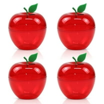 Large Red Apple Container,Apple Shaped Candy Jar for Gifts,Christmas Decorations,Back To School Teacher Appreciation Gift,Holiday Favors,4 Pack