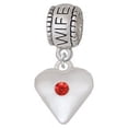 thumbnail image 1 of Large Red Birthday Crystal Heart - Wife Charm Bead, 1 of 1