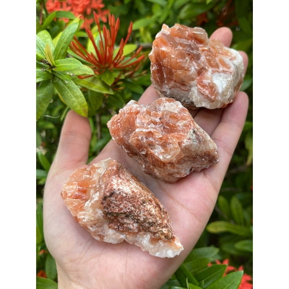 Large Red Calcite Rough Natural, 2-3" Red Calcite