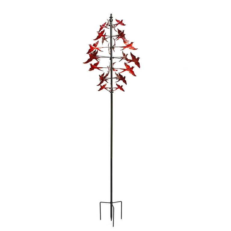 Red Cardinal Wind Spinner Kinetic Weather Yard Art Garden Sculpture Patio Decor Red Cardinal Wind Spinner Kinetic Weather Yard Art Garden Sculpture Patio Decor
