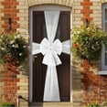 thumbnail image 1 of Large Red Christmas Cabinet Door Bows with Mesh Ribbon – Easy-to-Install Holiday Decoration for Cabinets, Kitchen, and Rooms, White, Ribbon, 1 of 9