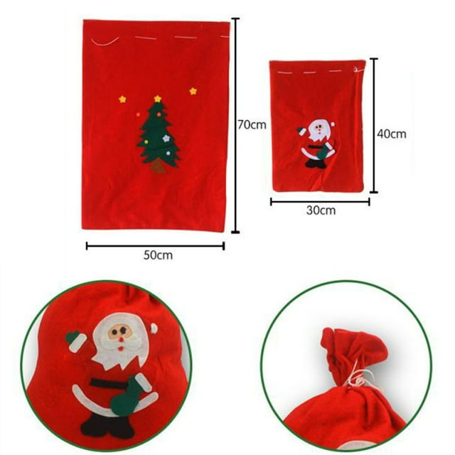 Large Red Christmas Santa Sack for presents and Toys