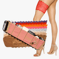 thumbnail image 1 of Large Red GlitzyGoGarter® Leg Contouring, Pocketed Garter, Latex-Free Patented Silicone Grippers, Lock Flap Tech Pocket Lace Girly Go Garter, 1 of 4