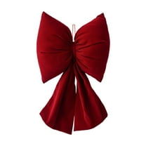 Large Red Velvet Christmas Bows for Garland and Tree Decorations - Holiday Bow for Wreaths and Festive Events