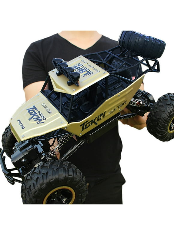 Large Remote Control Truck 1:12 4WD Large Scale Trucks RC Cars for Boys 2.4Ghz All Terrain Waterproof Remote Control High Speed Off-Road Vehicle Monster Truck Gift for Boys