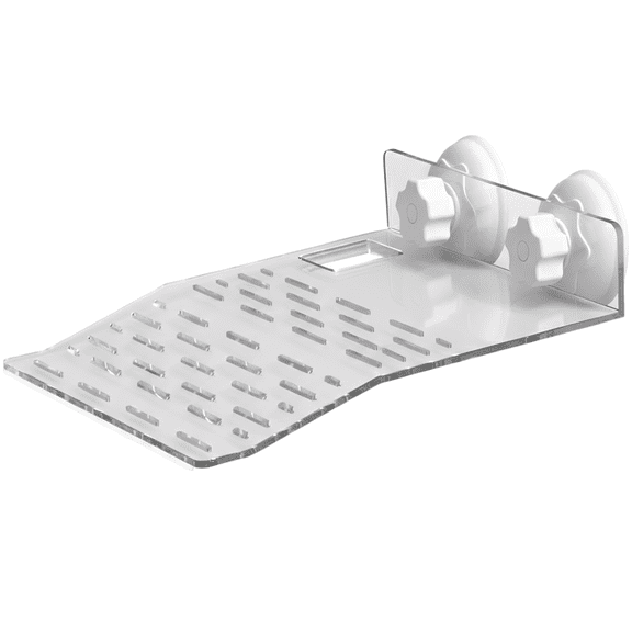 Large Reptile Basking Platform, Clear Aquarium Turtles Turtle Basking Platform, with Suction Cups, Inclined Ramp, Floating Turtle Habitat Dock, Feeding Area, Turtle Tank Accessories