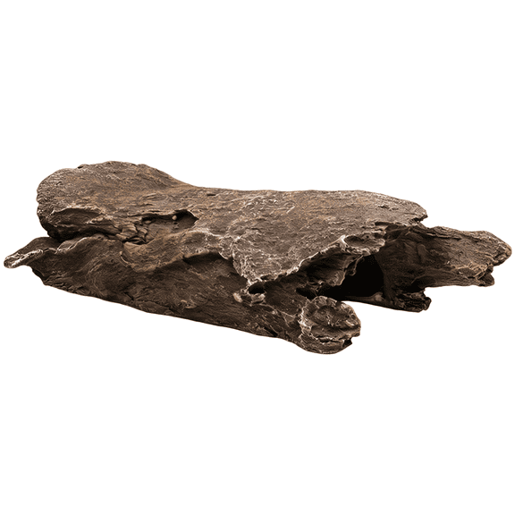 Large Resin Reptile Hideout, Realistic Bark Appearance Pet Cave with Hollow Design for Geckos Lizards Spiders Snakes, Safe Reptile Decor 9.8 x 3.1 x 2.4 in