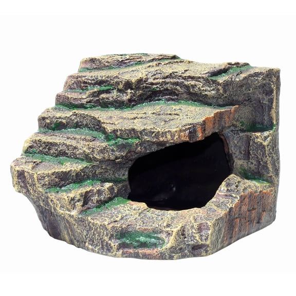Large Resin Reptile Tank Accessories Hideouts Cave Habitat Decor for Leopard Gecko Lizards Turtle