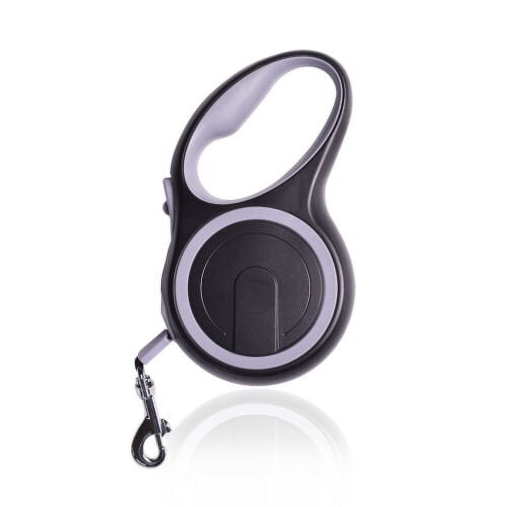 Large Retractable Dog Leash 16 Long Up To 110 Lbs Reflective Colored Belt 16 Foot - Gray