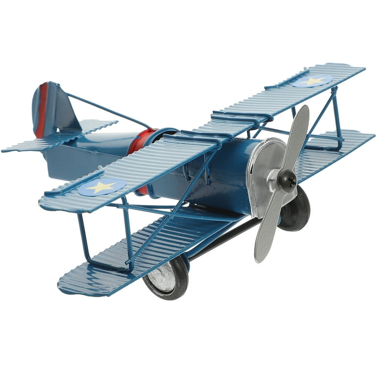 Large Retro Airplane Ornament Iron Aircraft Airplane Vintage Airplane Model Metal Airplane