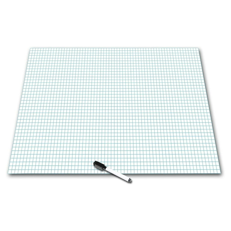 Large Reusable Grid Graph Paper for Home, Kitchen Landscape Clothing  Designs or Math & Science Projects 22x34 with Pen