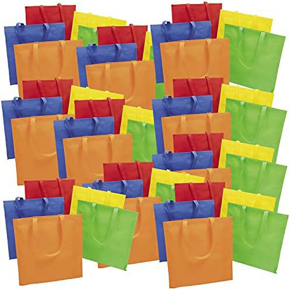 Large Reusable Grocery Tote Bag Assortment Bulk 50 Pack Shopping